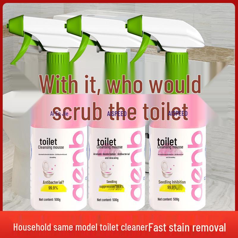 Mousse Detergente per WC: Rimozione Macchie, Inibizione Calcare, Antibatterica, Schiuma Deodorante per Incrostazioni di Urina.