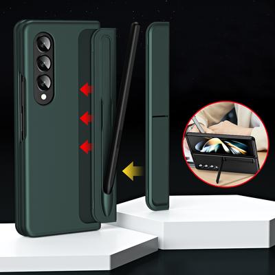 Pro Samsung Galaxy Z Fold 4 3 Pouzdro Odnímatelný držák pera Neviditelný držák Stojan na pevný počítač Matný kryt s dotykovým perem