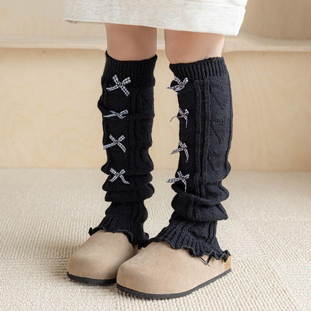 Winter Warm Calf Sleeves Cotton Leg Cover Fashion Knitted Boot Stockings