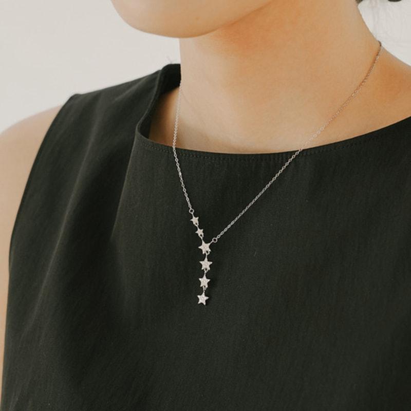 TORTOISE [Silver925] Trsat Rising Star Drop Necklace