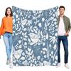 Floral Pattern Throw Blanket Soft Lightweight Cozy Bed Sofa Cover Ideal for Home Decor and Gift for All Occasions