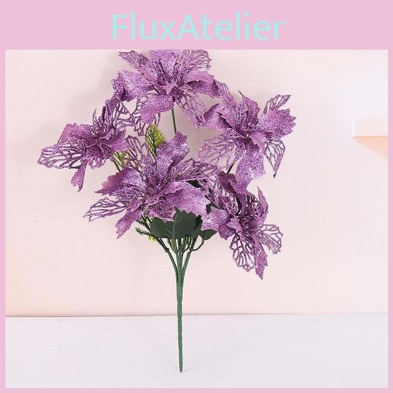 Decorative Flower Christmas With Bright Colors Party Home Decor Flowers Fake