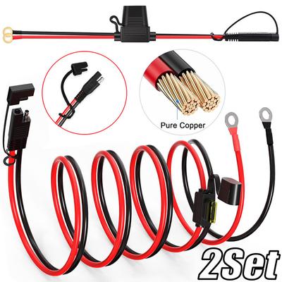 12V Double SAE Quick Release Cable Adapter Extension Solar Cable SAE Quick Extension Cord Cable Connector For Battery Charger