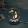 Starry Sea 3D Crystal Ball Night Light - Ocean Series Ornament & Birthday Gift