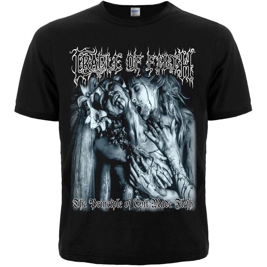 Cradle Of Filth The Principle of Evil Made Flesh Black T-Shirt bathory 2XL
