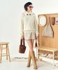 Pelimela Fastener Point Hoodie Knit (Ivory)
