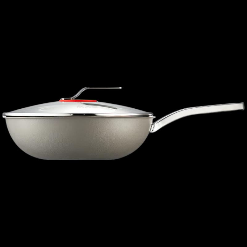 COOKER KING Pure Titanium Non-stick Wok, 30cm