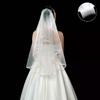 European And American Brides Veil Veil Bachelorette Party Double Bride To Be Photographed Wedding Dress