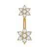 Zirconia Navel Piercing Clip - Hot Selling European and American Body Jewelry