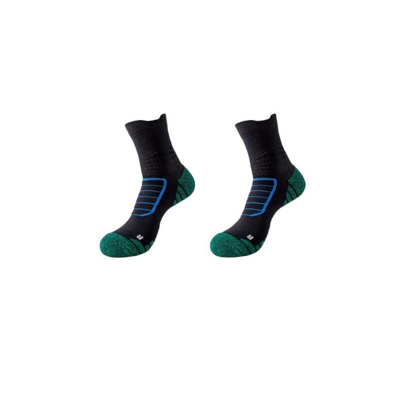 Towel Bottom Socks Men's Mid-calf Spring and Summer Style Thickened Running Sports Men's Style Basketball Professional Badminton Practical Anti-odor