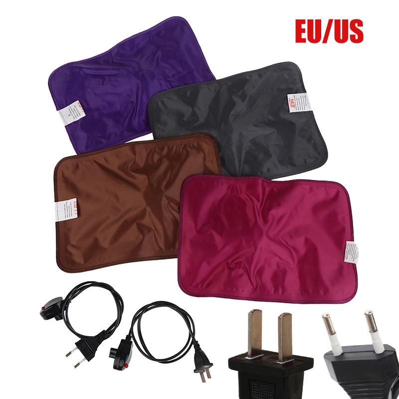 EU/US Plug Rechargeable Electric Hot Water Bottle Reusable Hand Warmer Heater Bag For Winter Hot Water Bottles Random Color