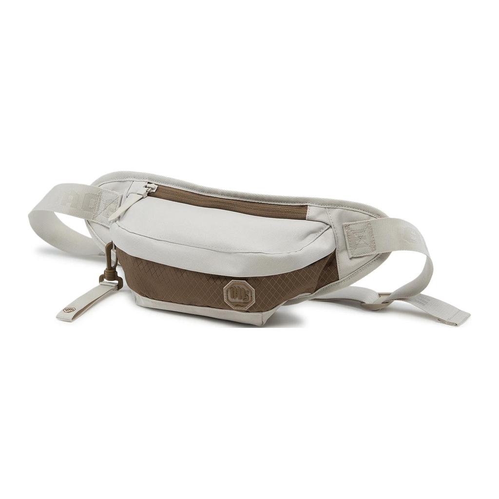 New LiNing BadFive Collection Basketball Collection Polyester Waist Bag Chest Bag Regular Unisex Oat Gray & Brown & Brown ABDU191-3