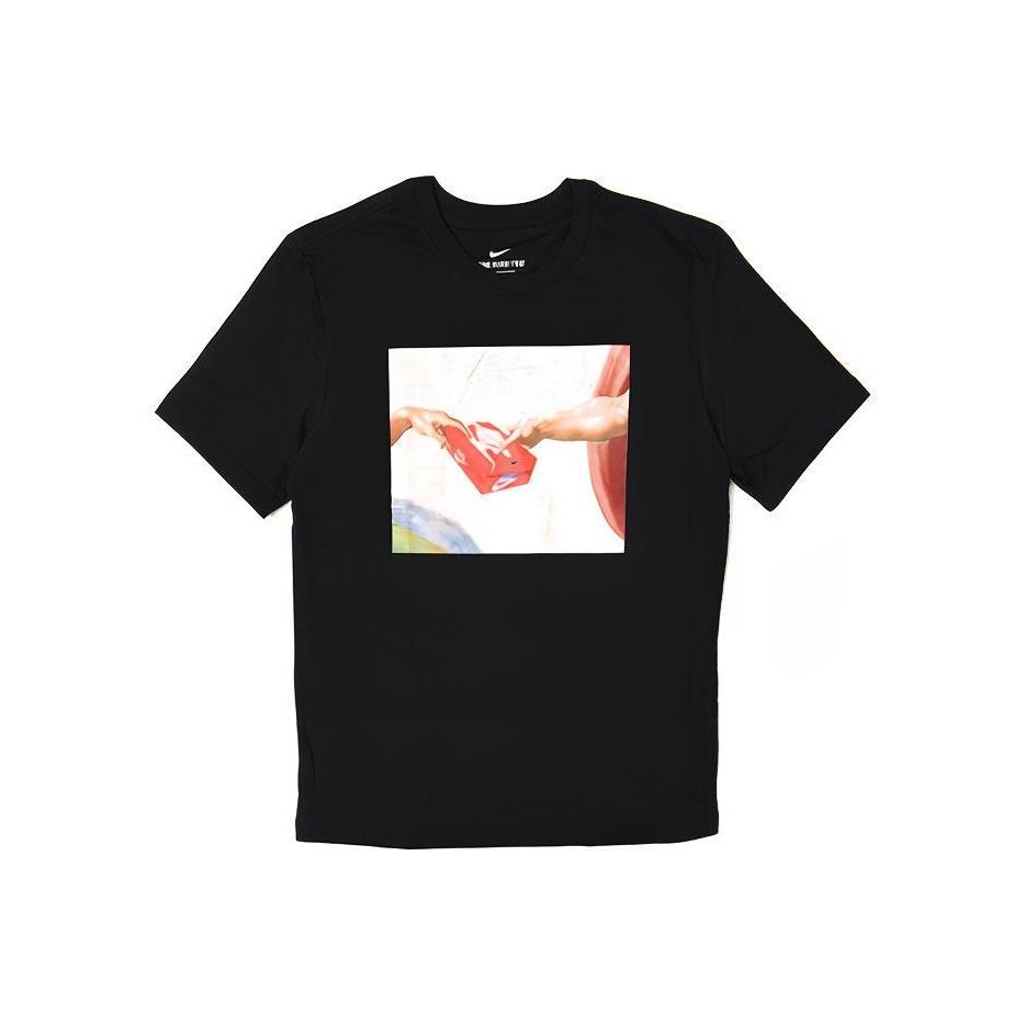 

Nike Ftwr Pack Graphic Print Short Sleeve T-Shirt Men Tops Black AR5053-010 S