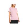 Under Armour Tech Twist Short Sleeve Logo Graphic Crew Neck T-Shirt Women Tops Light-Pink 1384244-697