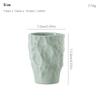 Japanese-style Coarse Pottery Coffee Cup Retro Hand-kneaded Pleated Mug Kitchen Livingroom Latte Concentrated Teacup Kitchenware