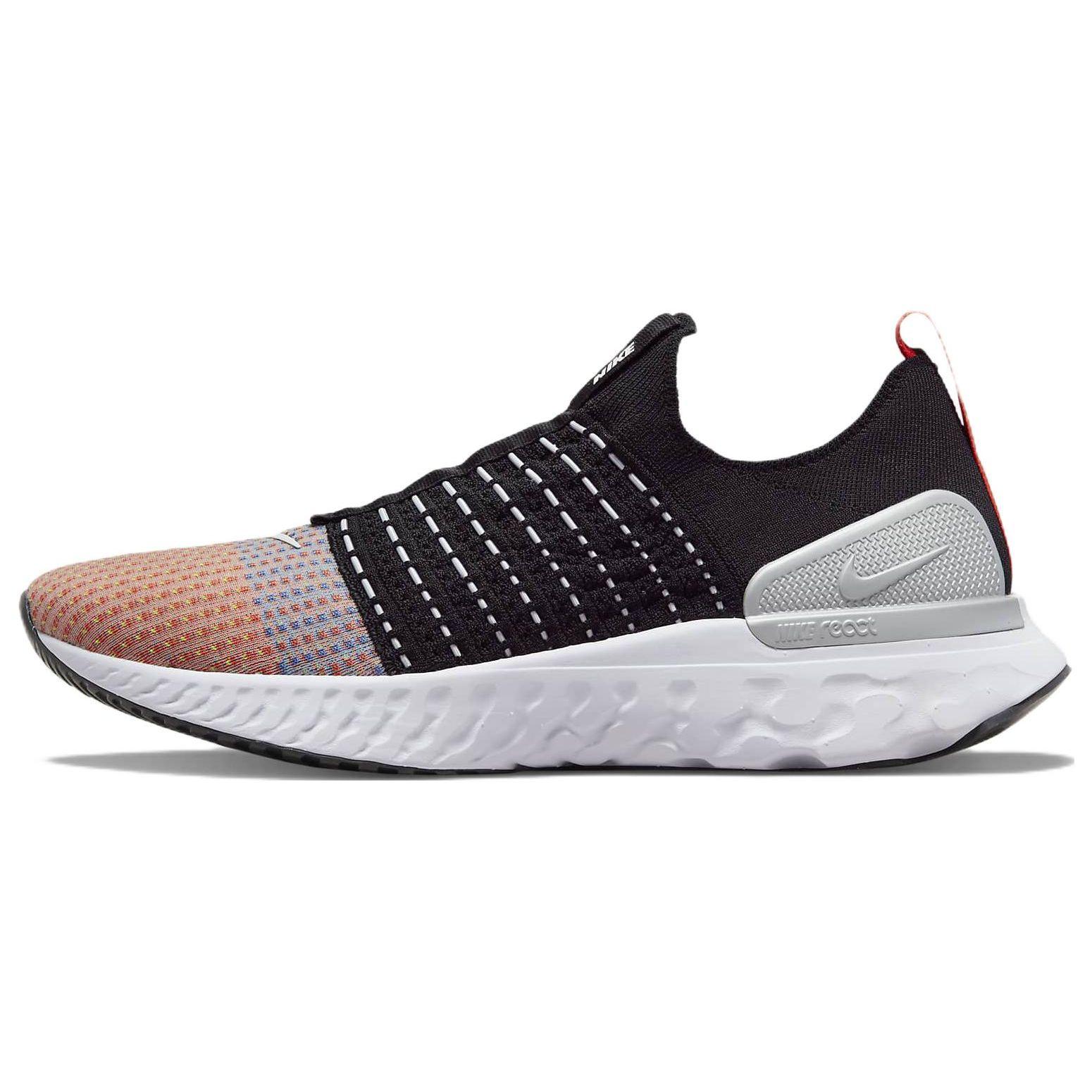

Nike React Phantom Run Flyknit 2 Black Team Orange Electric Green White DQ7647-001 EU 43