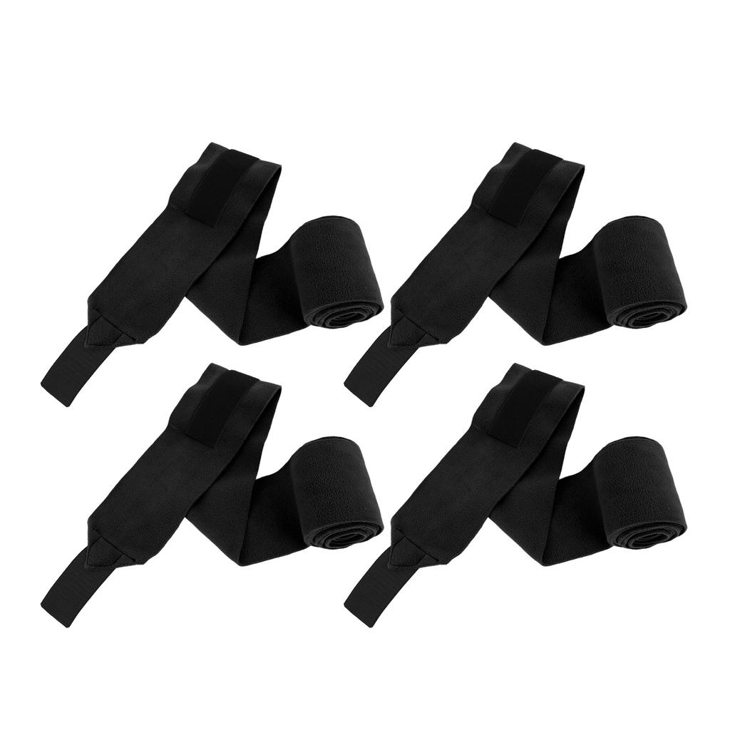 4pcs Horse Leg Wrap Self Adhesive Double Sided Fleece Horse Leg Bandages for Training Exercising