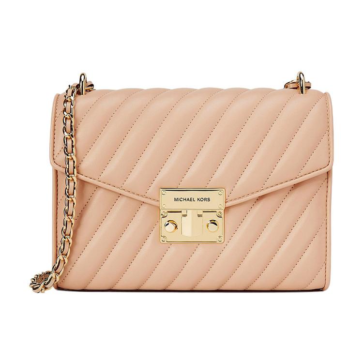 New MICHAEL KORS Rose Leather Shoulder Bag Medium Women's Pink 35T0GXOL2U-BUFF