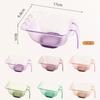 Glitter Color Hair Coloring Bowl Easy To Clean with Scale Hair Dye Mixing Bowl Reusable Large Capacity Hair Dye Bowl
