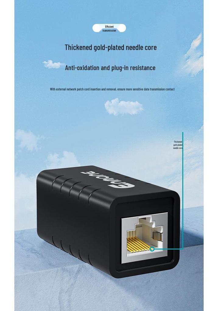 Yingman RJ45 Network Cable Extension Splice Connector with Lightning Protection for Cat 5/6 Ports