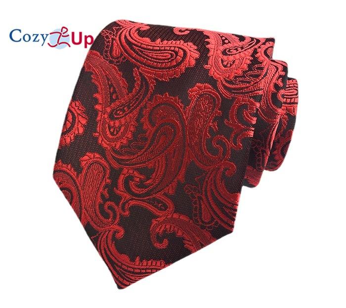 Cozy Up 3.15"(8cm) Fashion Striped PaisleyTies Men Plaid Flower Necktie for Wedding