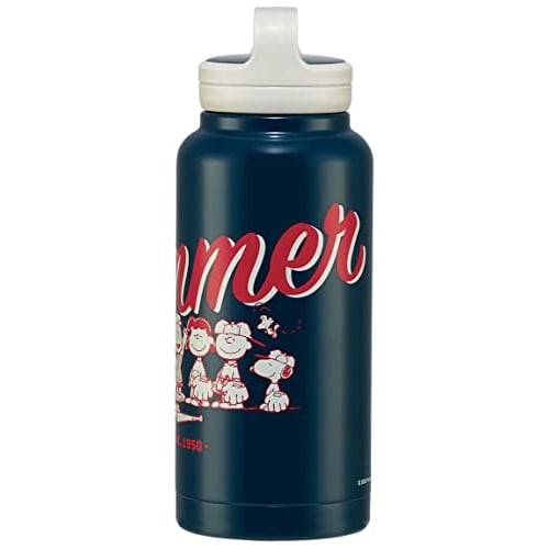 Skater Thermal/Cold Stainless Steel Mug Bottle 1000ml with Screw Handle Snoopy STSC10-A