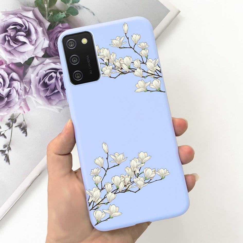 For Samsung A03s A02s Case New Fashion Flower Butterfly Shockproof Bumper For Samsung Galaxy A03s SM-A037F A 02s SM-A025F Covers