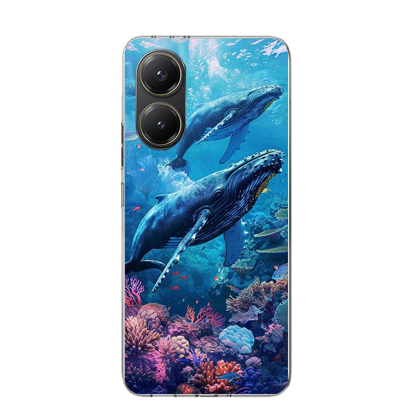 

Humpback Whale Sea Giant Phone Case For Xiaomi Poco X7 X6 X5 Pro F7 Ultra Redmi 15C 15 13 13C 12 12C 10 10A 10C 9 9A 9C 9T Cover Xiaomi Poco X6 Pro