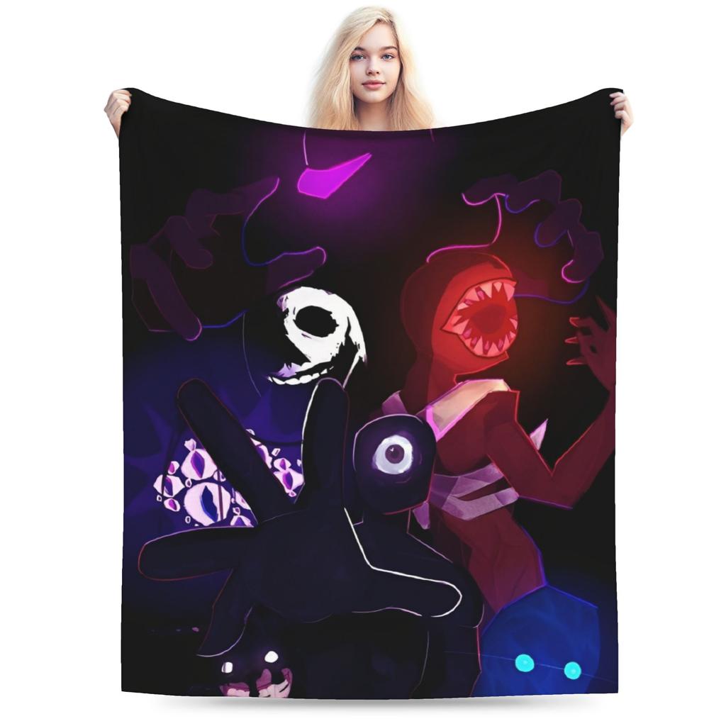 DOORS Horron Game Merch Blankets Soft Fleece Throw Blanket Cozy Bedding Throws