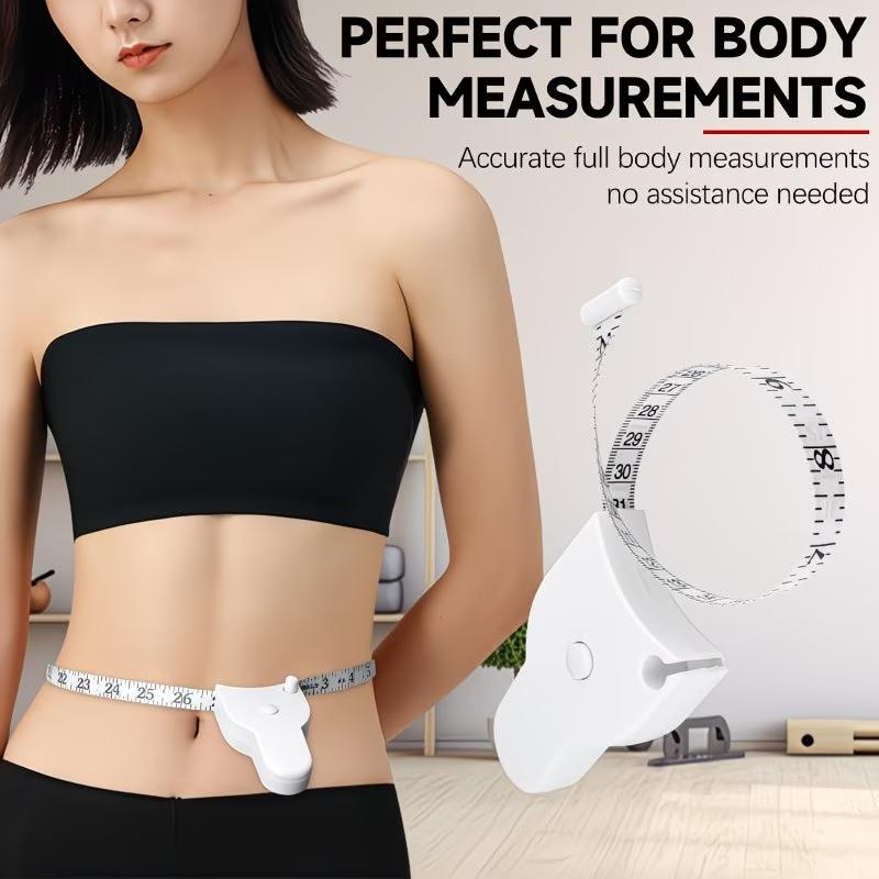 60 Inch Automatic Telescopic Tape Measure - Retractable Measuring Tape for Body, Suitable for Waist, Hips, Thighs, Abdomen