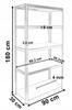 R6-FX (5P) Black Bookcase