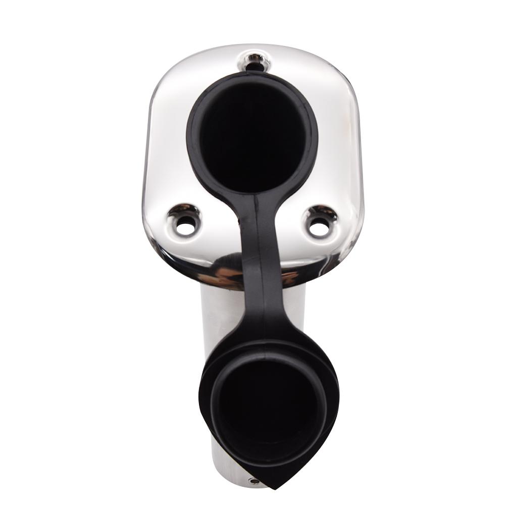 2PC Fishing Pole Stand Stainless Steel Flush Mount Boat Fishing Rod Holder 15/30/90 Degree Rod Pod for Marine Boat Accessories