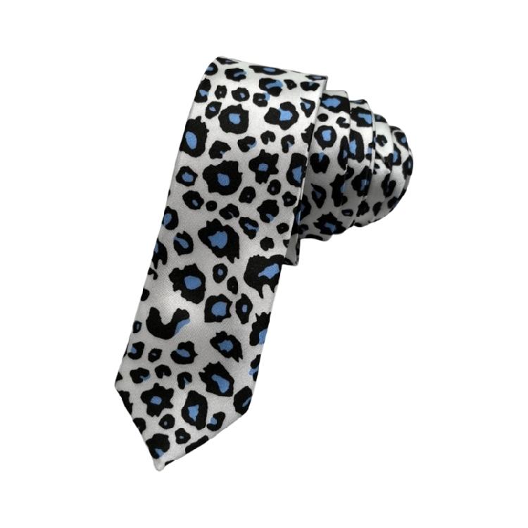 Men's Women Formal Necktie In Trendy Leopard Design Polyester Long Tie for Business Event and Fashion Parties Neckwear