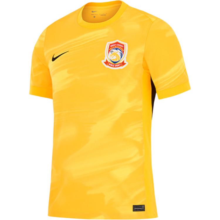 Nike Dri-Fit Chinese Super League Qingdao West Coast Home Round Neck Pullover Sports Short Sleeve Football Shirt Men tops IQ0515-728 XL