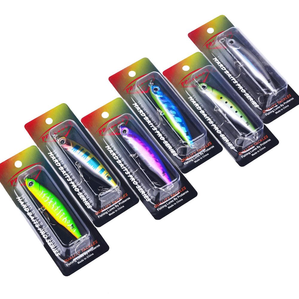 Lure False Bait 3.5g 5g 8g Simulated Bait Bent Mouth Sea Bass Through Kill Fish Bait with Blood Tank Hook Configuration