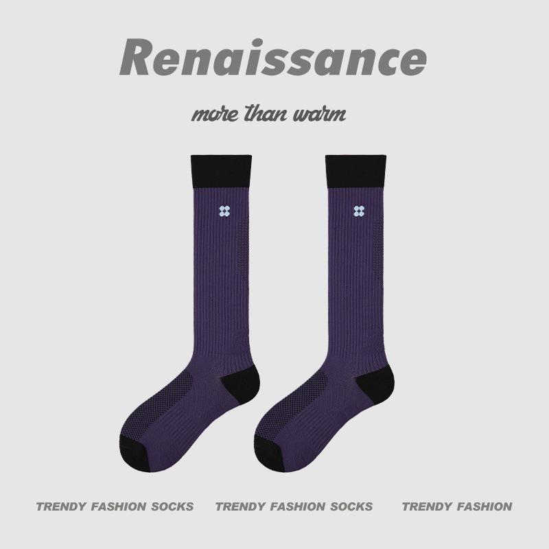 Renaissance Women's Compression Socks for Fitness and Marathon - Enhance Muscle Function with Long Calf Design