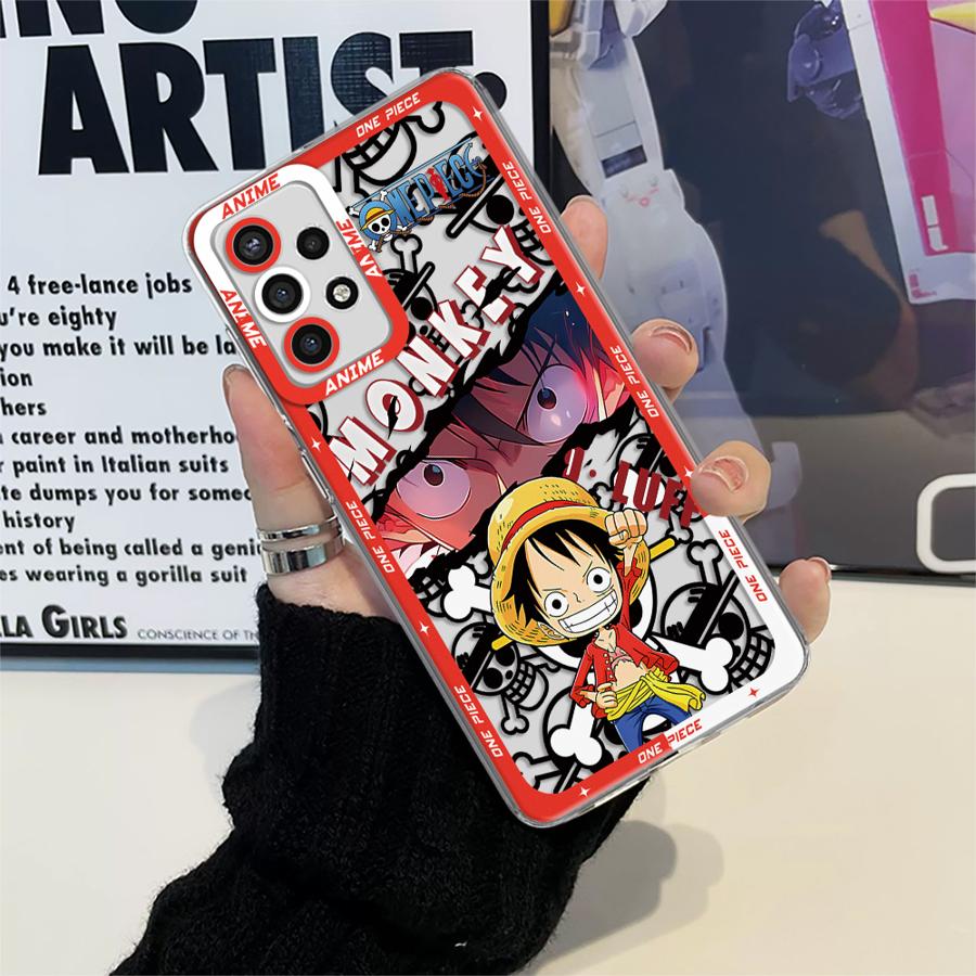 One Piece Luffy Soft Phone Cover Case for Samsung Galaxy A12 A50 A71 A52 A51 A72 A31 A16 A17 A52s A21s A32