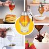 1pack Honey Dispenser No Drip Acrylic with Stand Honey Container Coffee Syrup Dispenser Honey Jar Container Kitchen Accessories