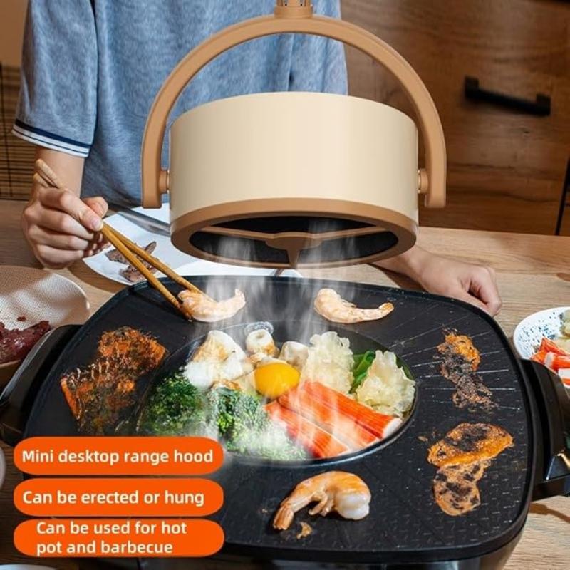 Coifa doméstica mini de mesa Q8, coifa pequena portátil, coifa USB de ângulo ajustável com vento forte.