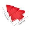 Christmas Tree Snack Tray Serving Tray Holiday Snack Plate for Fruits Desserts Party Kitchen Supplies Tableware Xmas Decor
