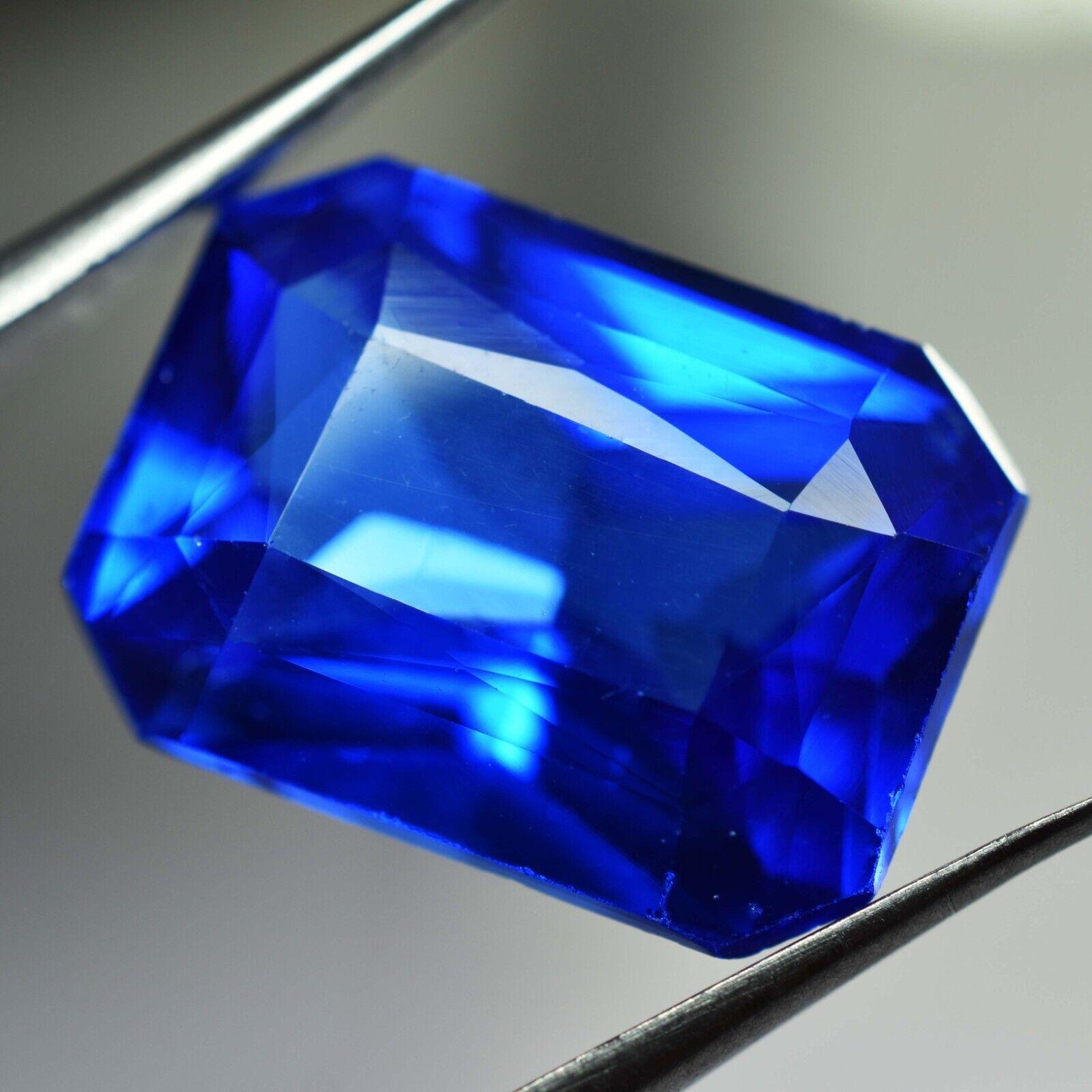 

NATURAL Tanzanite Blue EMERALD CUT 8.90 Carat Loose Gemstones CERTIFIED DA-46534 13.1 mm approx синій