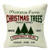 2022 Merry Christmas Home Decor Cushion Cover 45x45cm Cute Animals Cartoon Printed Throw Pillow Cover Xmas Decorative Pillowcase
