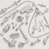 6pcs/Lots Home Tool Charms Wholesale Bulk Tools Stainless Steel Charm Pendants DIY For Jewelry Making Keychain Bracelet Crafting