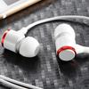 Wired Earphone Noise Reduction HiFi Heavy Bass Earbuds Headphone with Microphone for Phone PC Laptop White