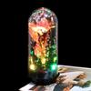 Crystal Glass Rose: Luminous Preserved Flower Music Ornament for Valentine's Day