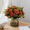 5-Head Artificial Peony Flower DIY Table Decoration Simulation Flowers Bouquet Arrangement Fake Peony Silk Flower