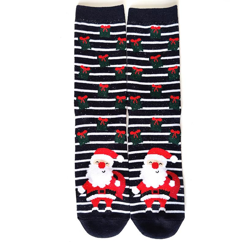 Women Socks Casual Winter Christmas Socks Thickened David's Deer Socks Cotton Cartoon Warm Lady Christmas Socks Gift Elk Socks
