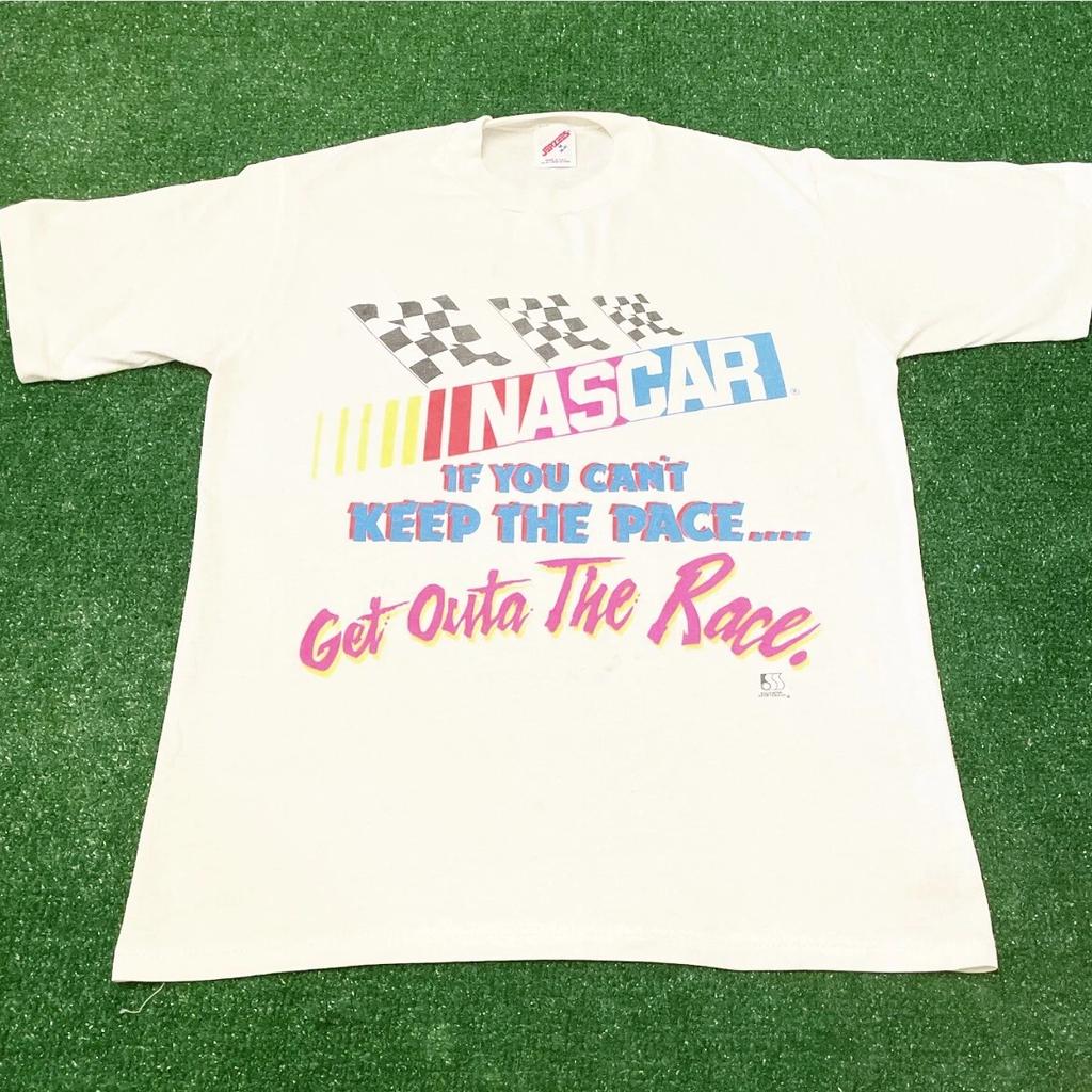 VTG Années 80 90 Nascar Ne Pouvez Pas Suivre Sortez de la Course T-shirt Vintage Taille Homme M