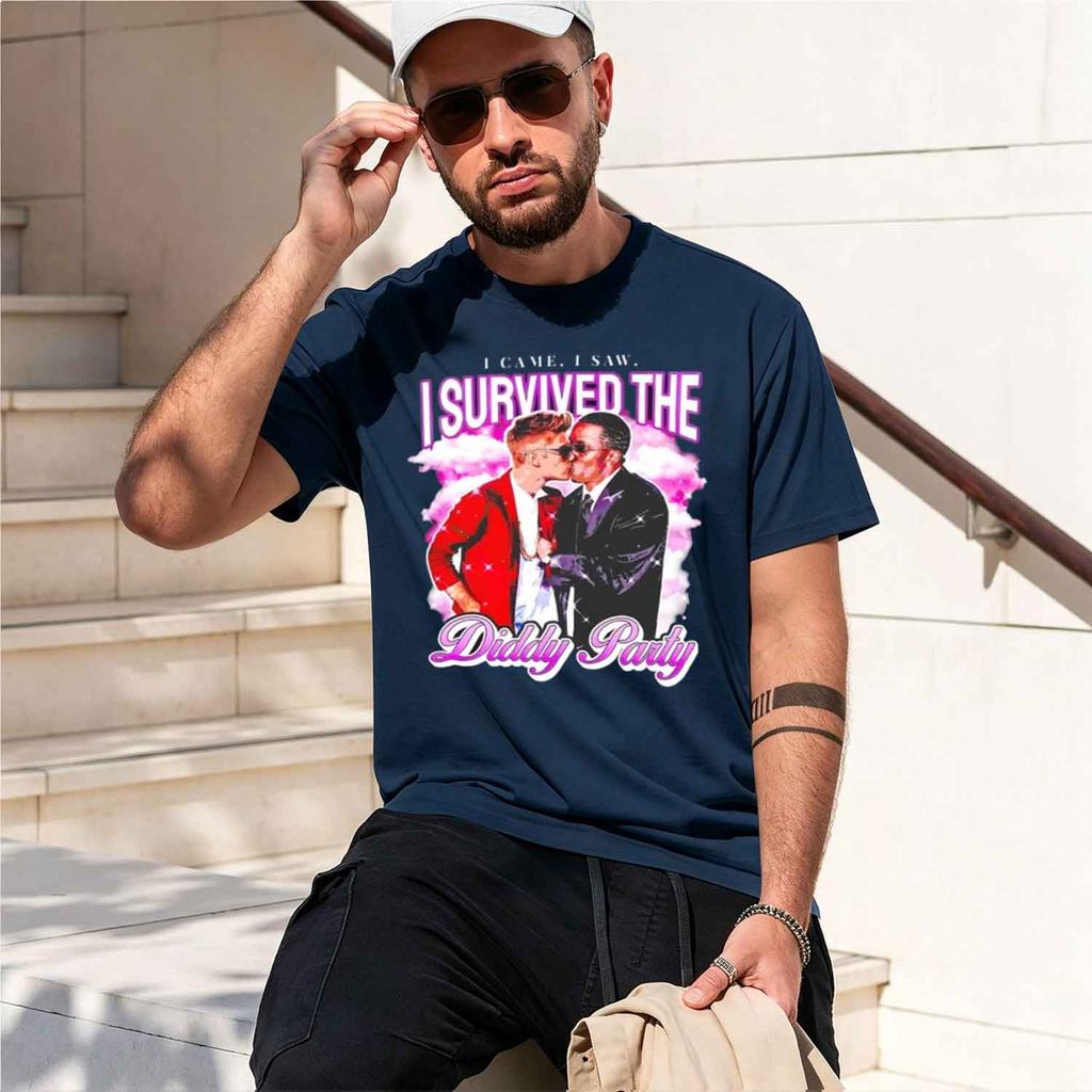 I Came I I Survived T Shirt Unisex Designer Clothing Printed Short Sve Tshirts Unisex Round Ne Clothing 2026 New Model Shortsleev