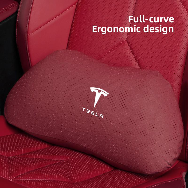 Appui-tête de siège auto Mousse à mémoire de forme Confort Oreiller pour le cou Accessoires Pour Tesla Model 3 Y S X Cybertruck Juguete Roadster Bobine Bonina